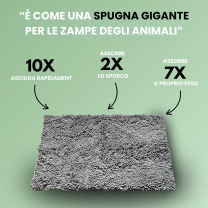 Tappeto ultra assorbente – zampe di animali