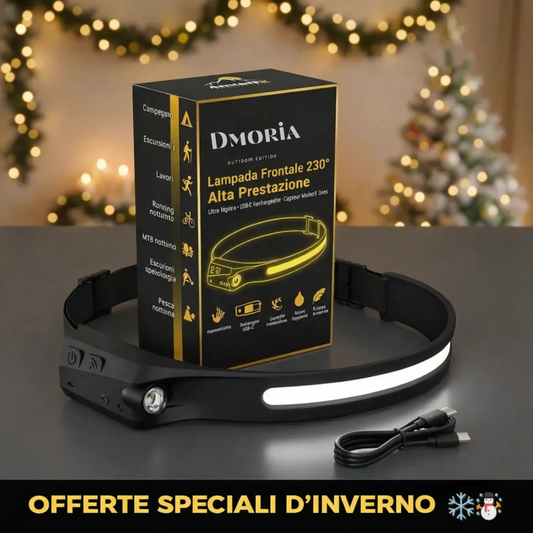 Dmoria™ LED - Lampada frontale 230°