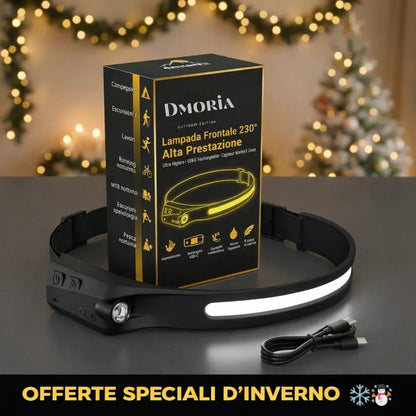 Dmoria™ LED - Lampada frontale 230°