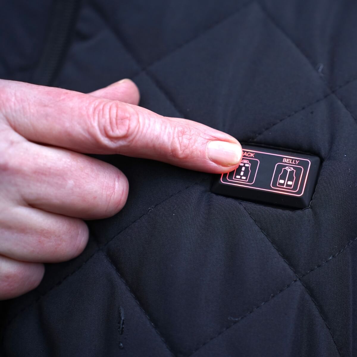 Gilet riscaldato da donna