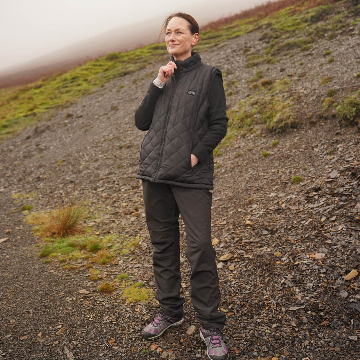 Gilet riscaldato da donna